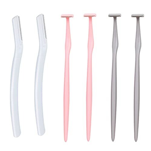 Eyebrow Razors for Women, Face Razors for Women, Dermaplane Razors for Women Face, Eyebrow Hair Trimmers, Facial Razors, 6 Pcs