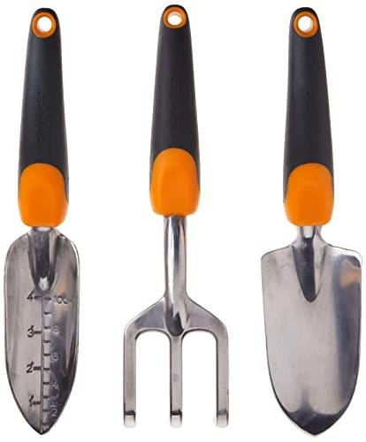 412olt9l8uL.jpg Fiskars 384490-1001 Ergo Garden Tool Set, Regular Package, Black/Orange - Image 1