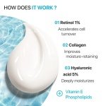 Face Moisturizer Retinol Cream - Day & Night Anti Aging Moisturizing Cream to Reduce Wrinkles - Neck & Décolleté Cream with Collagen & Hyaluronic Acid - Skin Care Facial Moisturizer for Women & Men - Image 9