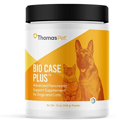 Thomas Pet Bio Case Plus - Pancreatic Enzymes for Dogs & Cats - Digestive Supplement - (12 Ounces, Powder)
