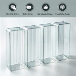 Hudgan 8 Pack Clear Plastic Drawer Organizer Bins Set, Stackable Cutlery Storage Bins Trays for Organizing Kitchen Supplies, Bathroom Supplies, Office Supplies, Crafts, Gadgets, Cabinet Supplies - Image 4