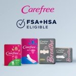Carefree Acti-Fresh Thong Panty Liner Unscented, Regular, 49ct (Pack of 4) - Image 4