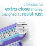 Gillette Venus Extra Smooth Swirl Razors for Women, 1 Venus Razor, 4 Razor Blade Refills, Flexiball Handle for a Close, Smooth Shave - Image 5