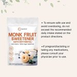 Monk Fruit Sweetener with Erythritol Granules, 4 Pounds, No After Taste, 1:1 White Sugar Substitute, Keto Diet Friendly, Zero Calorie, Natural Sweetener for Drinks, Coffee, Tea, Cookies, No-GMO, Vegan - Image 6