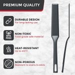 Mueller EuroPhoria Series Spatula, Heat Resistant Nylon Kitchen Turner, Cooking Utensils for Flipping Pancakes, Eggs, Burgers, Crepes and More, Perfect for Nonstick Cookware, Grey - Image 7