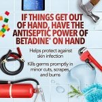Betadine Antiseptic First Aid Solution, Povidone-iodine 10%, Infection Protection, Kills Germs In Minor Cuts Scrapes And Burns, No Sting Promise, No Alcohol or Hydrogen Peroxide, 8 FL OZ - Image 6