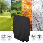Naiveroo Outdoor Zero Gravity Folding Chair Cover Waterproof Dustproof Lawn Patio Furniture Covers All Weather Resistant 28"x43"（Black） - Image 5