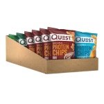 Quest Nutrition Protein Chips Variety Pack, BBQ, Cheddar & Sour Cream, Sour Cream & Onion, High Protein, Low Carb, 1.1 oz (Pack of 12) - Image 8